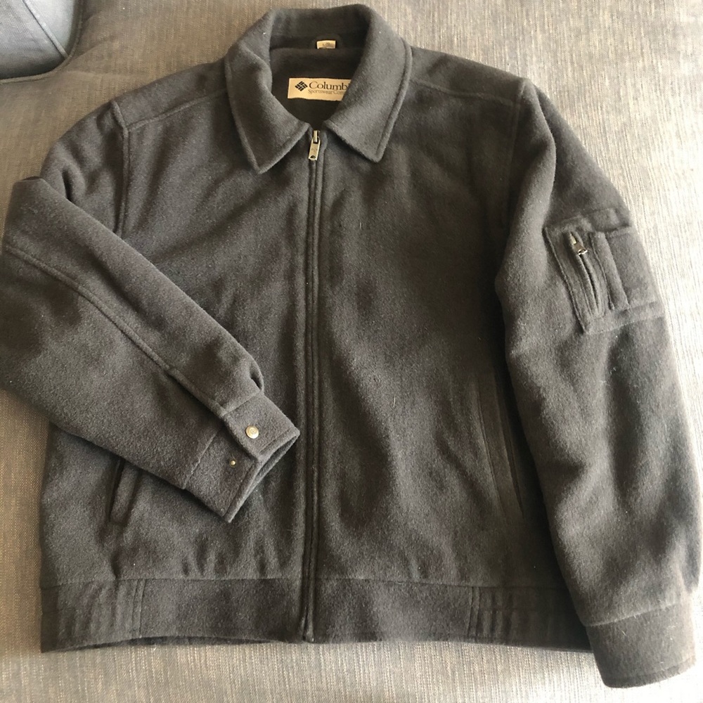 NWOT Columbia Wool Zip Up Utility Jacket s…